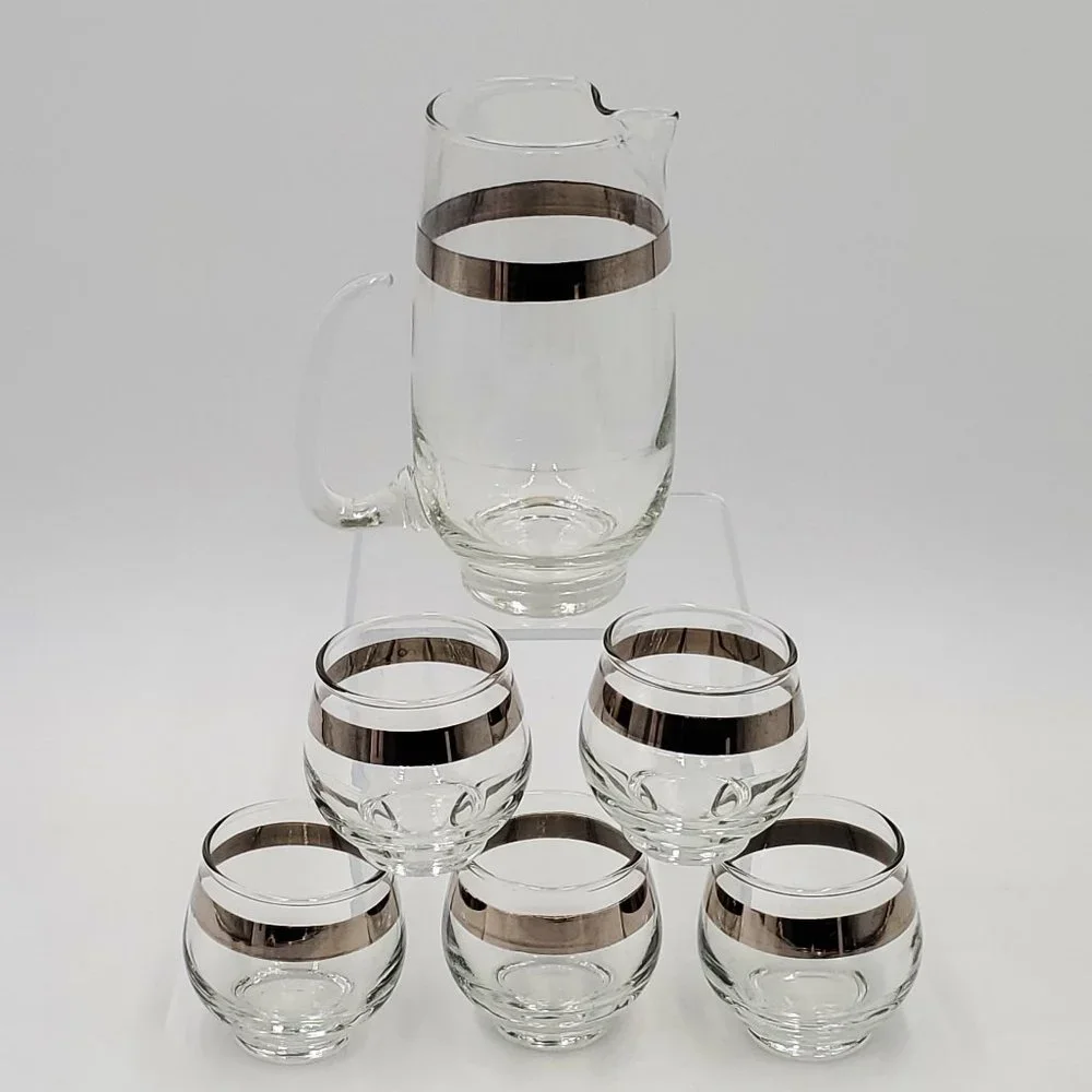 Libbey Silver Band Roly Poly Barware Set - Picture 10 of 16